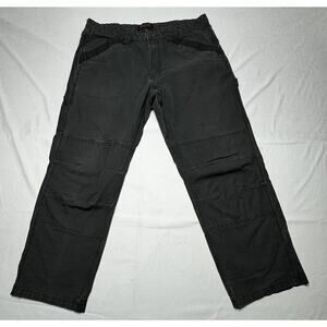 Ridgecut Toughwear Men's Gray Canvas Work Carpenter Pants - Size 38x28.5